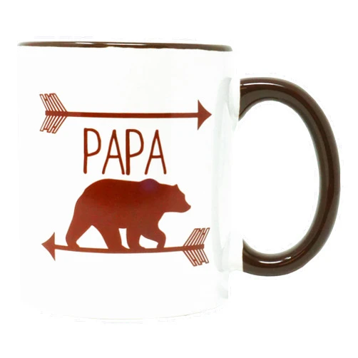 Funny Guy Mugs Papa Bear Ceramic Coffee Mug - 11oz - Ideal Funny Coffee Mug for Women and Men - Hilarious Novelty Coffee Cup with Witty Sayings