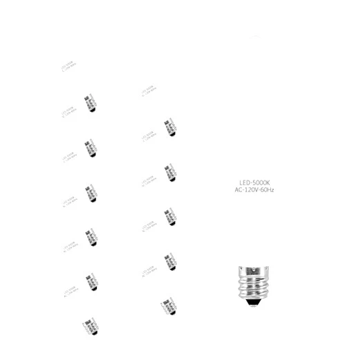 YMAM.LIGHT E12 Candelabra LED Light Bulbs - Equivalent 40W Candle Bulbs, 5W LED Chandelier Light Bulbs, B11 & C37 E12 LED Bulb Daylight (5000K), 450 Lumens, Pack of 12