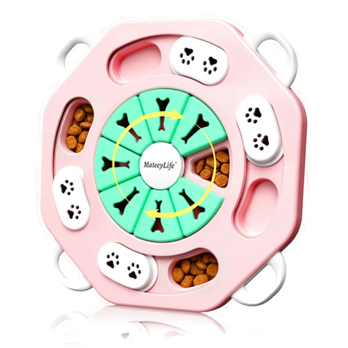 MateeyLife Dog Puzzle Toy, Interactive Dog Toys to Keep Them Busy, Enrichment Toys for Dogs, Treat Dispensing Dogs Toy with Slow Feeder for Smart Breeds, IQ Training & Brain Stimulation, 2 Levels