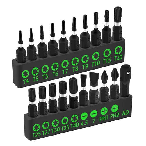 SWANLAKE GARDEN TOOLS SWANLAKE 20PCS Tamper Resistant Star Bit Set,Torx Bit Set, Impact Grade Security Torx Bit Set,1/4-inch Hex Shank, S2 Alloy Steel, T4-T40