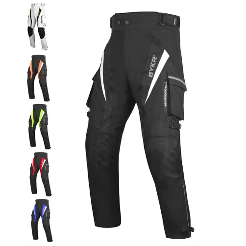 BYKR Motorcycle Pants for Men and Women Armored Cordura Overpants Enduro ATV Dual Sports Motocross Cargo Work Touring