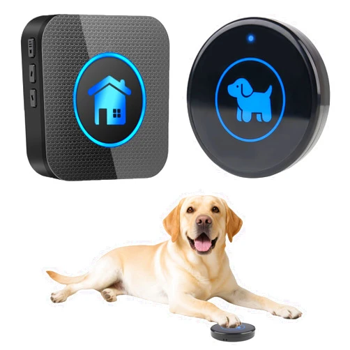 Cangecit Dog Door Bell 2026 Enhanced Touch, Wireless Doggie Doorbell for Potty Training to Go Outside, IP65 Waterproof, 1000ft Range, 55 Melodies, 5 Modes & Adjustable Volume (1 Button)