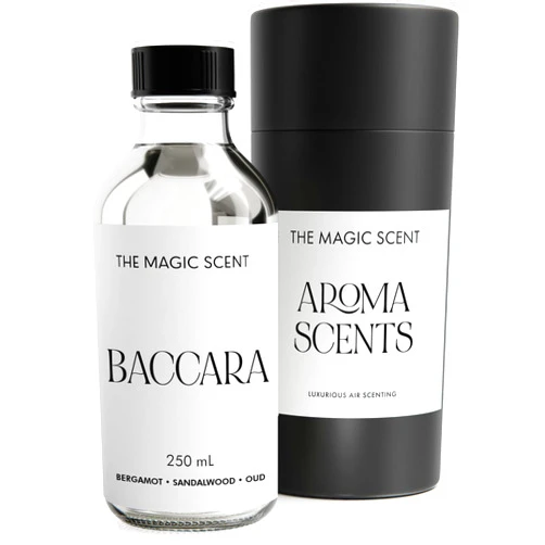 THE MAGIC SCENT Baccara Oils for Diffuser - HVAC, Cold-Air, & Ultrasonic Diffuser Oil Inspired by The Baccarat Rouge - Essential Oils for Diffusers Aromatherapy - 8.5 fl oz, 250 mL