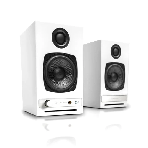 Audioengine A2-HD (HD3) Wireless Bluetooth PC and Computer Desktop Speakers with aptX HD - USB, RCA, Headphone Compatible