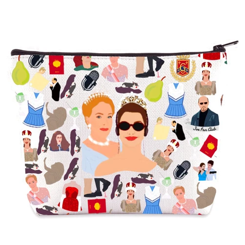 LEVLO Mia Thermopolis Cosmetic Makeup Bag Queen Clarisse Renaldi Fans Gift Princess Movie Toiletry Bag Mia Thermopolis Merchandise (Princess Bag)