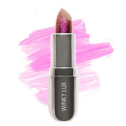 Winky Lux Aurora Glimmer Balm – Nourishing pH Lip Balm with Color Changing Mauve Tint, Hydrating Ceramides Soften and Hydrates Lips, Coconut Scent