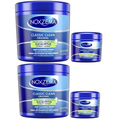 Noxzema Classic Clean Original Deep Cleansing Cream, 12 Ounce + 2 Ounce (Pack of 2)