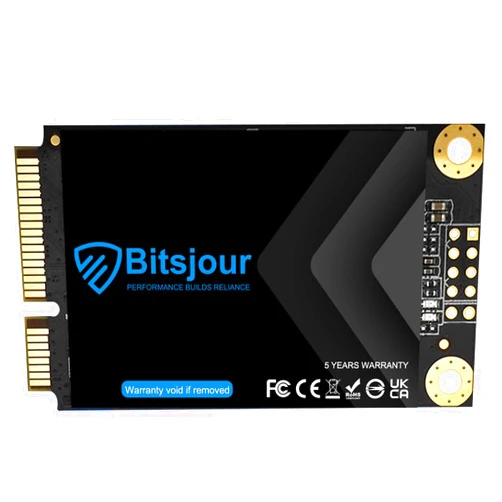Bitsjour 64GB mSATA SSD SATA III 6Gb/s Single-Sided Mini Internal Solid State Drive 3D TLC NAND, for Ultrabook Desktop PC Laptop