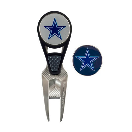 Team Effort NFL CVX Ball Mark Repair Tool & 2 Ball Markers