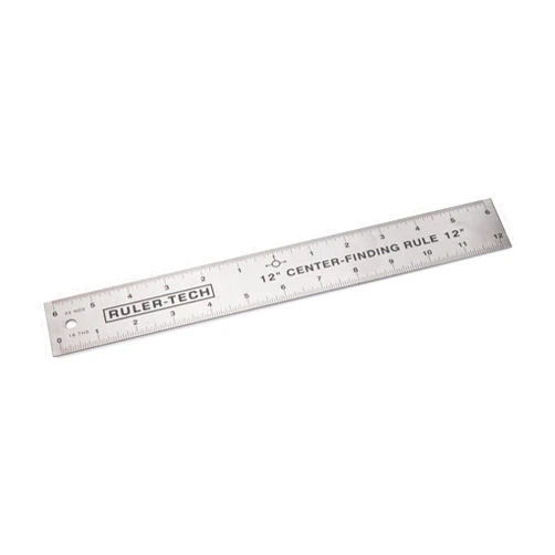 WOODRIVER Stainless Steel Center Finding Rule 12