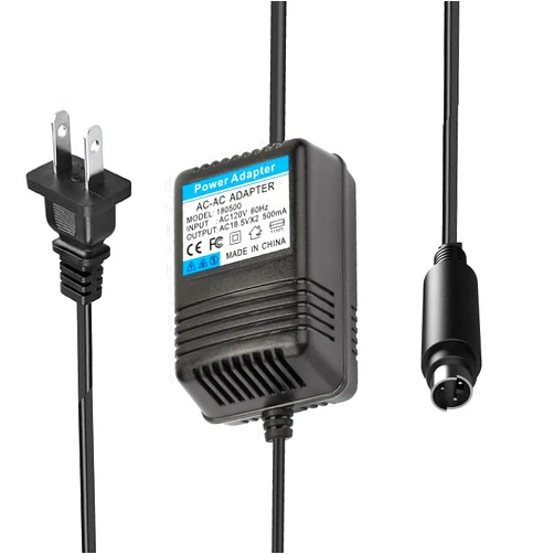 Solsinsy 18VAC AC Power Adapter for Behringer Xenyx Eurorack Mixers(FX-18B-MP3) Xenyx 502, PSV3UL, MXVL3 MX602A, UB502, UB802, UB1002, Q502USB, Q802USB, Q1002USB,QX1202USB,18V 3 Pin Din Charger Mains PSU