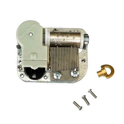 Pursuestar Twinkle Twinkle Little Star Mini Wind Up Music Box Movement, 18 Note Yunsheng Clockwork Musical Mechanism with Key Screws for DIY Music Boxes Replacement