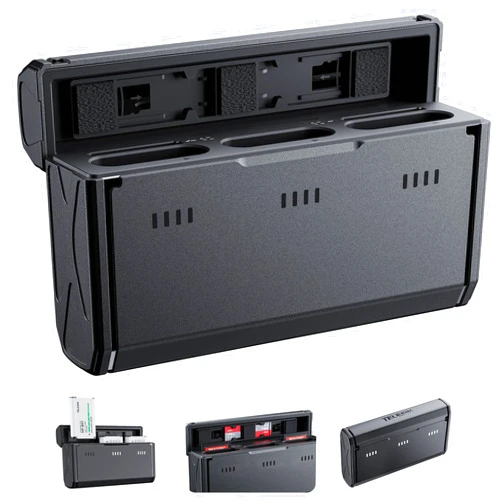 TELESIN Pocket NP-BX1 Battery Charger with Power Indicator for Sony NP-BX1/M8, ZV-1, ZV-1 II, Cyber-Shot DSC-HX80, HX90V, HX95, HX99, RX1, RX1R II, RX100 (II/III/IV/V/VA/VI/VII), FDR-X3000, and More