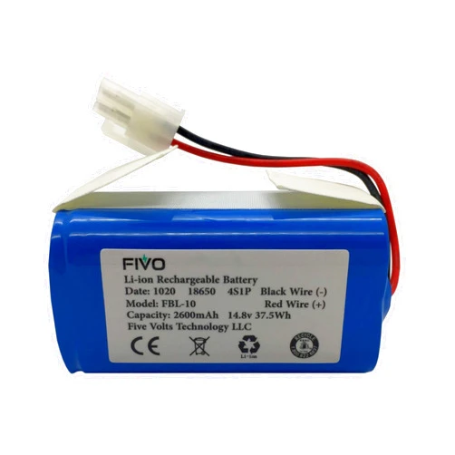 FIVO Replacement Battery for ILIFE A4S, A4S pro, A6, A7, A9, A10, V3x, V7s Plus, W450 Robot Vacuum Cleaners, 14.4V/14.8V 2600mAh