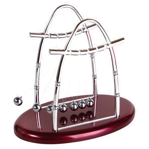 Ideas In Life Newtons Cradle Balance Balls Physics Pendulum Science Desk Office Classic Toys