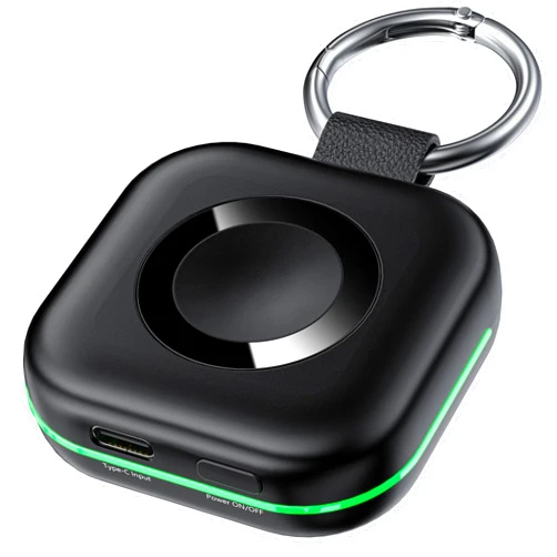 HUOTO Portable Wireless Travel Charger Compatible for Apple Watch Series 10/9/8/UItra/7/6/5/4/3/2/SE/Nike,Compact Magnetic iWatch Fast Charger 1800mAh Power Bank Charging Cable Keychain Accessories Style