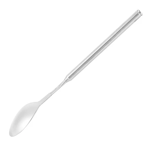 ORULA Spoon,Telescopic Spoon,Extendable Spoon,62cm Long Stainless Steel Telescopic Spoon Extendable for Barbecue Tableware Supplies 8.66~24.4inch (Spoon)
