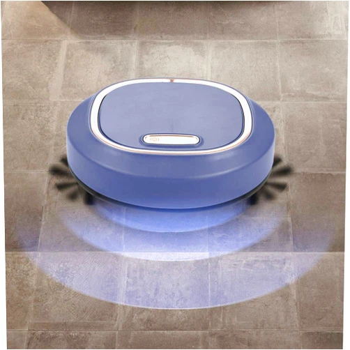 Ariarly 3 in 1 Intelligent Robot Vacuum Cleaner 1200 mAh Battery Suction Vacuum Cleaner Robot for Floors Pet Hair Dust - Strong Suction Power, Floorless Transition and Intelligent Sensor Blue