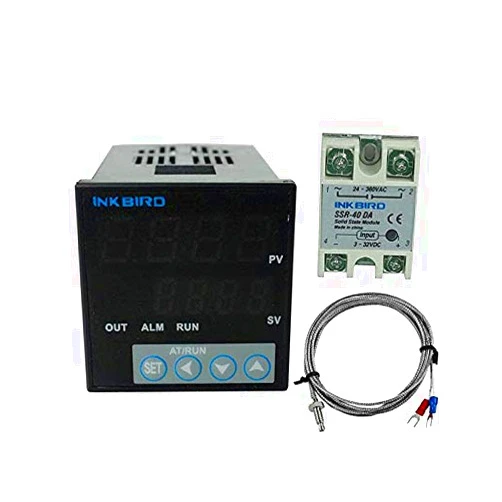 Inkbird ITC-106VH PID Temperature Thermostat Controllers F and C 100 to 240ACV K Sensor 40DA SSR Solid State Relay for Sous Vide Home Brewing