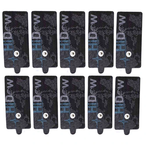 HiDow 5 Pair Snap on TENS Unit Stim Electrodes Pads | Premium Quality Electrode Pads for Hi-Dow Compatible with Any TENS EMS Units 3.5m Snap on