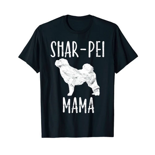 Retro Shar-Pei Mom Gift Pet Lover Clothes Vintage Shar-Pei Mama Gift Sharpei Mom Dog Owner Mother T-Shirt