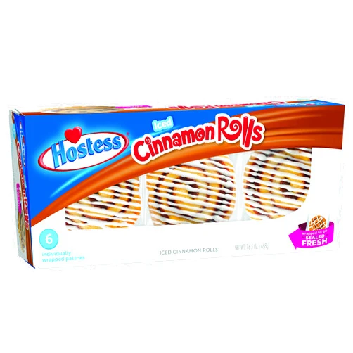 Hostess Danish Snack Cakes (Iced Cinnamon Rolls)