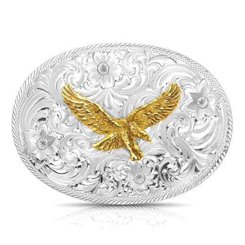 Montana Silversmiths Men's Classic Eagle Buckle Silver One Size