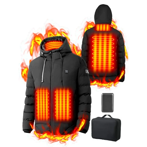 Wodesid Heated Coats for Men and Women With Battery - Winter Jackets With Electric Heating for Men and Women