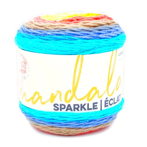 Lion Brand Yarn Mandala Sparkle Yarn, Hercules, 1 Skein