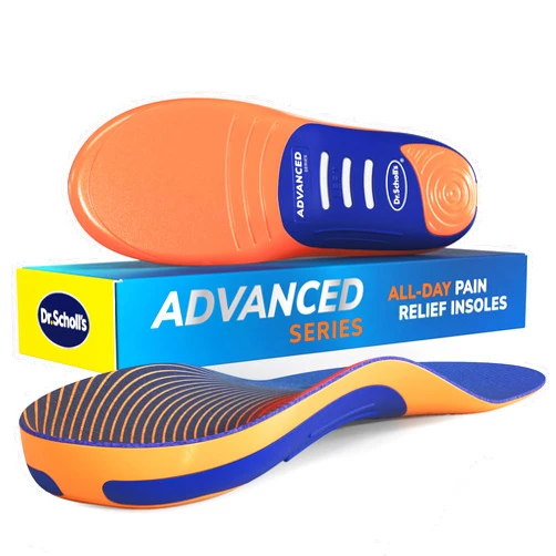 Dr. Scholl's Work Dr. Scholl’s Advanced Pain Relief Insoles for Men Women, Heavy Duty Orthotics Inserts for Work Shoes & Boots, Plantar Fasciitis & Arch Support, Flat Feet, Shock-Absorbing, Supports up to 340 lbs