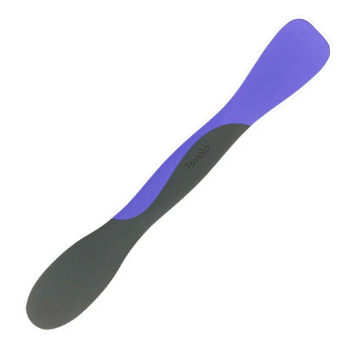 Tovolo Scoop and Spread Tool for Kitchen Meal Prep, Slicing, Spreading, and Scraping, Very Peri and Charcoal, Large, Periwinkle