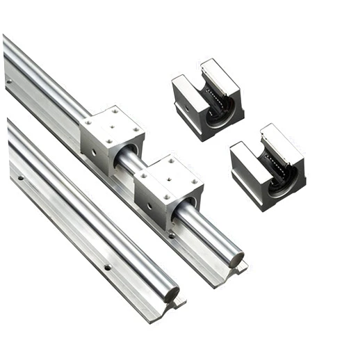GUWANJI 2PCS Linear Rails SBR12 300mm Linear Guide Rails with 4PCS SBR12UU Slide Blocks, CNC Rail Kit, Linear Rails and Bearings Kit for Automated Machines and Equipments(SBR12-300)