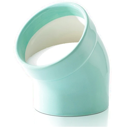 TreaHome Salt Cellar, Modern Ceramic Salt Pig, Salt Containers for Countertop, Sugar Container, Sugar Jar, Easy Access, Dishwasher Safe (Mint Green)