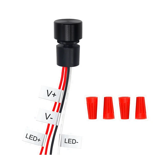 SURLED Dimmer Switch 12 Volt DC for LED RV Lights Interior, Dimmer Knob waterproof IP65, Suitable for Camper, Recreational Vehicle, Boat, Auto, Truck, Marine and Strip Lighting
