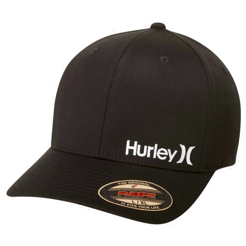 Hurley Men's Baseball Cap - Flexfit Curve Bill Fitted Trucker Hat for Men (S-XL)