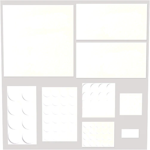 HASWARE Furniture Pads Floor Protectors, Felt Pads Self Adhesive, Cuttable Felt Chair Pads to Protect Floor, Chair Leg Pads, Hardwoods Floors, Table Feet (White-99Pcs)