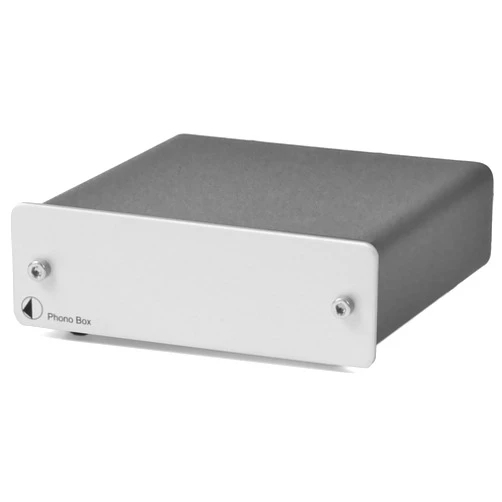 Pro-Ject Phono Box DC MM/MC Phono Preamp with Line Output (Silver)