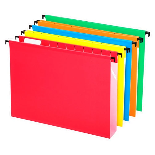 Pendaflex SureHook Extra Capacity Reinforced Hanging Folders, Letter Size, Assorted Colors, Total of 20 Folders per Box (6152X2 ASST)