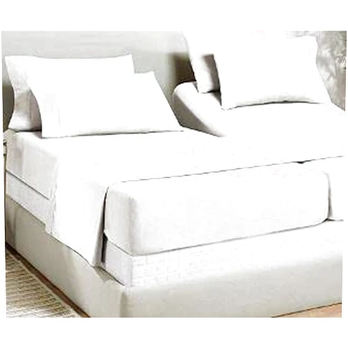 DKS BEDDING 5 Piece Split Queen Sheets Sets for Adjustable Bed - Queen Split Sheets for Adjustable Bed Split Queen Sheets Sets Organic Cotton Split Queen Sheets Split Queen Deep Pocket 12 Inch White