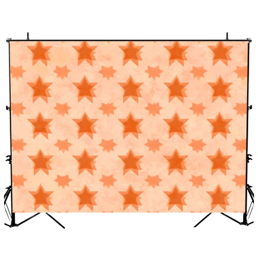 Kanworse Photography Backdrop Photography Background Repeating Pattern Terracotta Stars Peach Creates Simple Abstract for Photoshoot Portrait Photo Studio Video Prop Birthday Party Booth Decoration 7x5ft