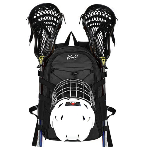 WOLT | Lacrosse Bag-Lacrosse Backpack with Two Sticks Holder-Large Field Hockey Bag Holds All Lacrosse Gears