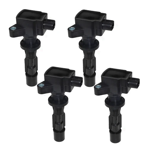 KXUIJXLC Ignition Coil Compatible With S-MAX Professional Car Engine Parts Accessory 0297008391 6E5G12A366AD(Color:4pcs)