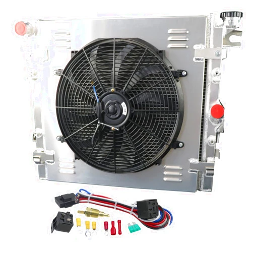 Cooling Care CoolingCare Radiator for 2007-2018 Jeep Wrangler JK 3.6L 3.8L V6, Full Aluminum 3 Row Radiator+Shroud+Fan for 2007 2008 2019 2010 2011 2012 2013 2014 2015 2016 2017 2018 Jeep Wrangler JK