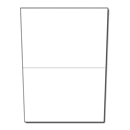 Desktop Publishing Supplies Heavyweight 80lb Cover White Jumbo Postcards - 20 Sheets / 40 Postcards Pack - 2 per page Breaks to 5 1/2