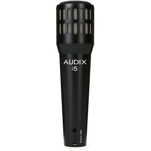 Audix i5 Dynamic Instrument Microphone: Pro Snare Mic/Guitar Amp Microphone - Black