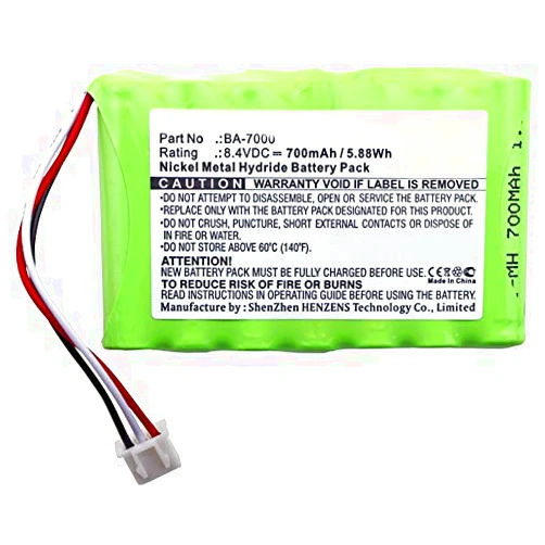Synergy Digital Printer Battery, Compatible with Brother BA-7000 Printer, (Ni-MH, 8.4V, 700 mAh) Ultra High Capacity, Replacement for Brother BA-7000 Battery