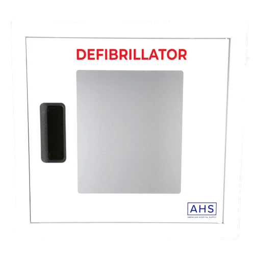AMERICAN HOSPITAL SUPPLY American Hospital AED Cabinet | AED Defibrillator Wall Mounted Storage Cabinet Non Alarmed White | Large Fits Zoll/Cardiac Science/All Brands