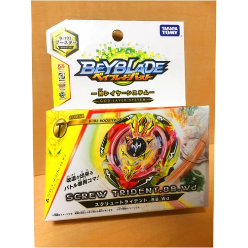 TOMY Takaratomy Beyblade Burst B-103 Screw Trident.8B.WD Stamina Booster