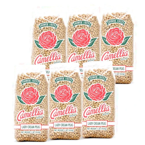 Camellia Brand Dried Lady Cream Peas, 1 Pound (Pack of 6)