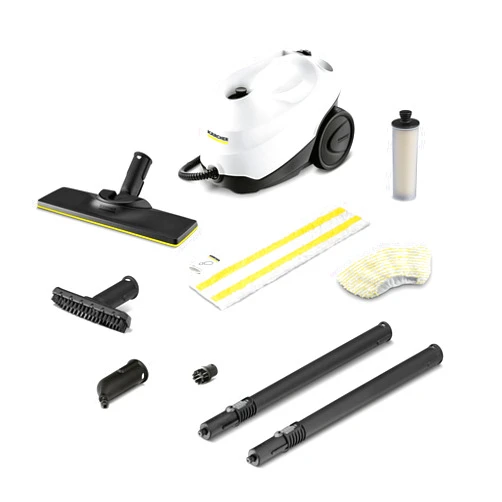 Kärcher Steam Cleaner, Multi Purpose, Power Steamer, Chemical-Free, 40 Sec Heat-Up, for Grout, Tile, Hard Floors, Appliances & More - SC 3 Easy Fix